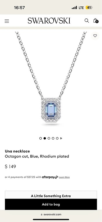 swarovski swarovskı kolye