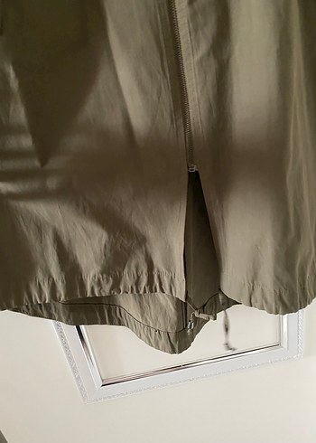 Kadın Haki Midi Yağmurluk - Görsel 2