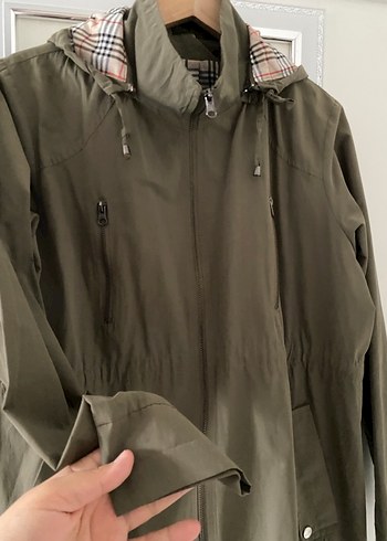 Kadın Haki Midi Yağmurluk - Görsel 3