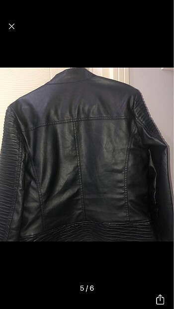 KOTON KADIN DERİ CEKET - Görsel 2