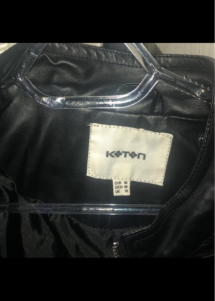 KOTON KADIN DERİ CEKET - Görsel 5