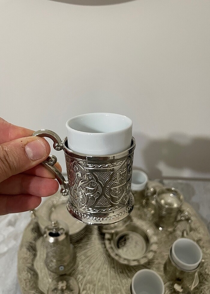 Gümüş Fincan takımı - Görsel 4