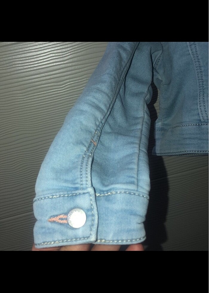 Kız bebek kot ceket - Görsel 2