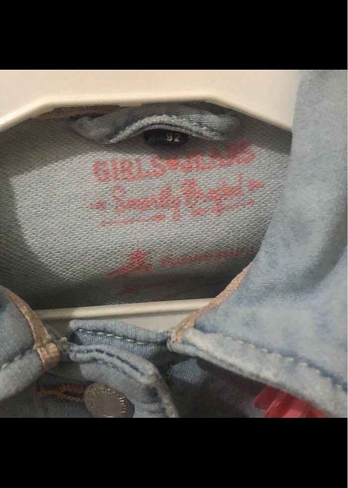 Kız bebek kot ceket - Görsel 4