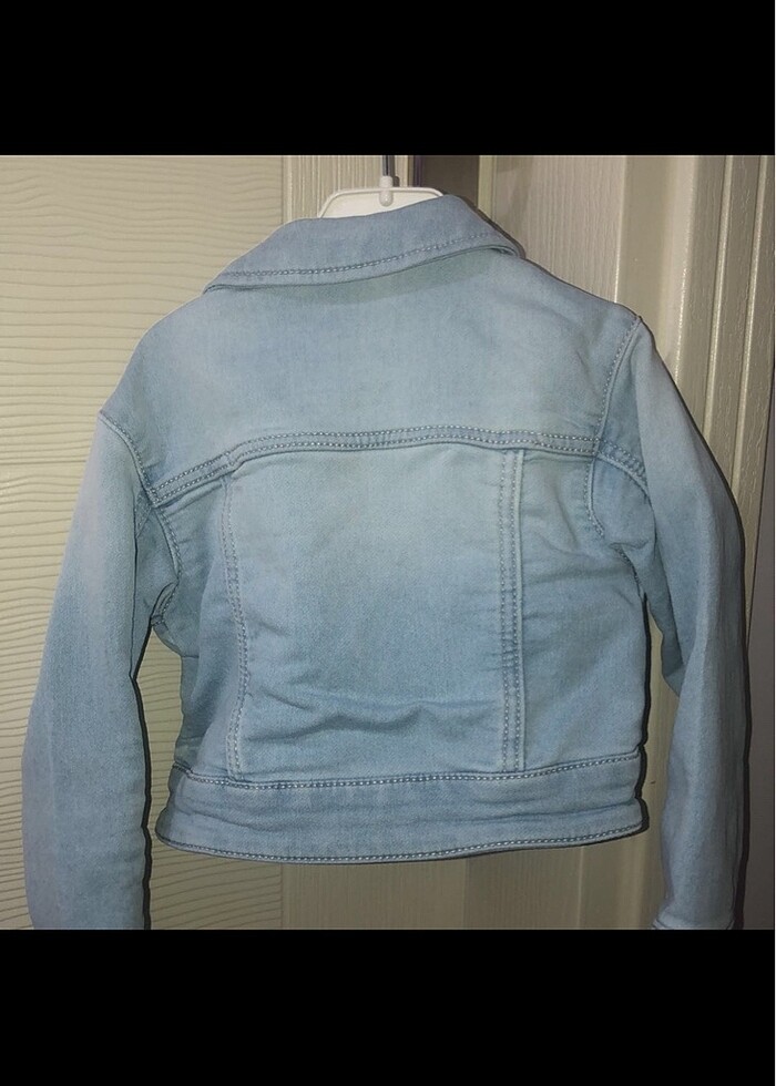 Kız bebek kot ceket - Görsel 3