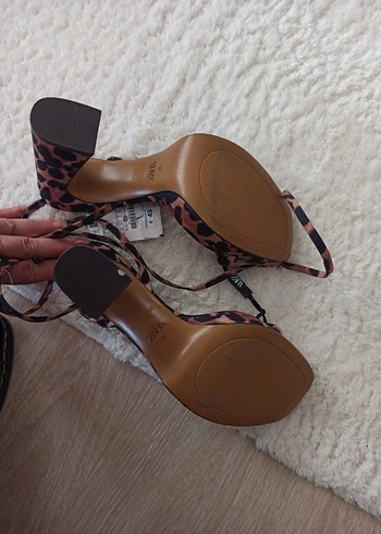 Leopar Desenli Platform Topuklu Kadın Ayakkabı - Görsel 10