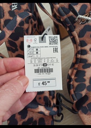 Leopar Desenli Kahverengi Platform Topuklu Kadın Ayakkabı - Görsel 6