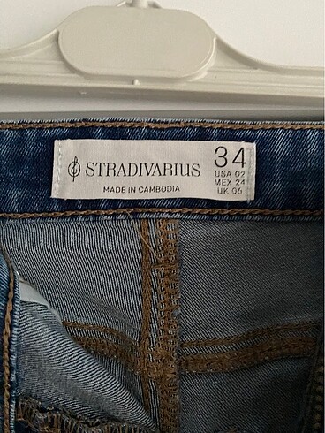 Stradivarius Stradivarius İspanyol paça jean