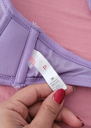 Lila Çizgili Deniz Şortu - Görsel 6