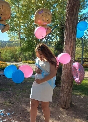 Beyaz kısa elbise - Görsel 5