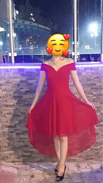 36 Beden Kırmızı elbise
