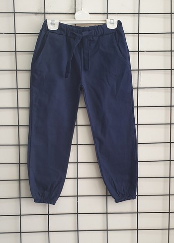 Lacivert Kemerli Rahat Pantolon