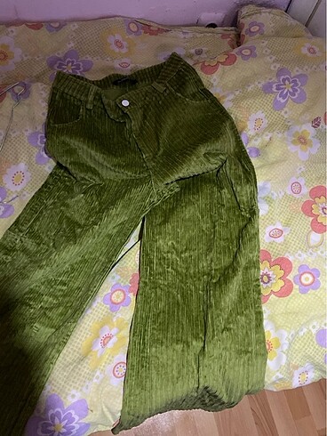 38 Beden yeşil Renk pantolon