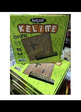 Ahşap kelime oyunu scrabble