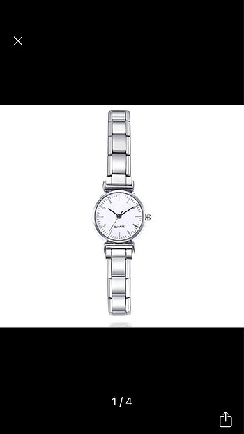 İtalyan charm saat ve zincir link