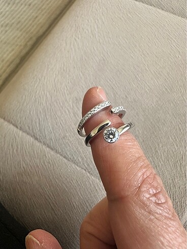 Beden beyaz Renk Swarovski yüzük