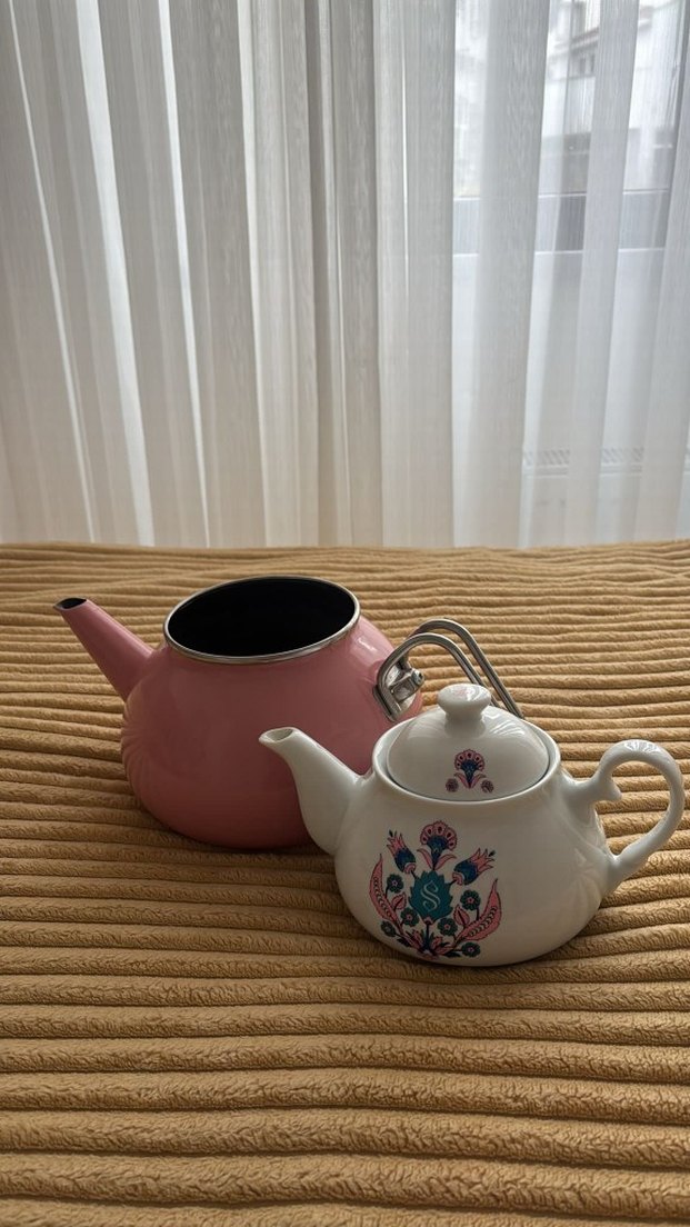 Pastel Pembe Çaydanlık Seti - Görsel 2