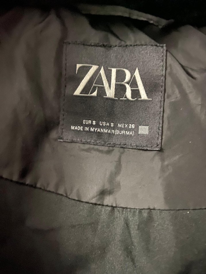 Siyah Kürklü Kadın Kışlık Mont şapkası cikartilabiliyor - Görsel 3