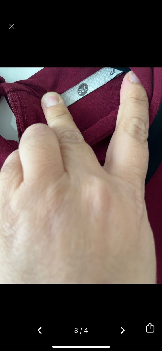 Bordo Midi Piliseli Kadın Tunik - Görsel 3