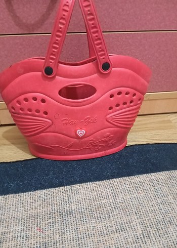 Pembe Vintage Plaj Çantası