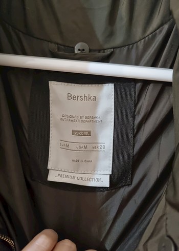 Bershka Haki Fermuarlı Kadın Kışlık Mont