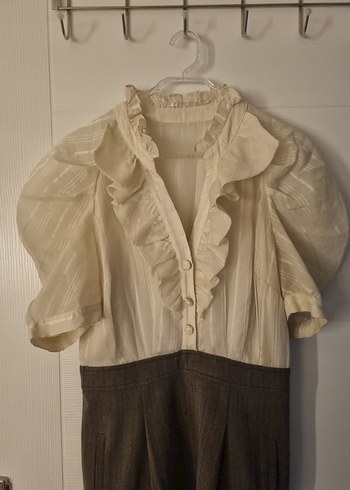 bitişik takım elbise kalem etek gömlek vintage bohem ofis