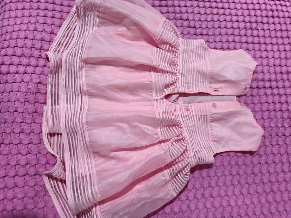 Pembe Askısız Kız Çocuk Elbisesi - Görsel 2