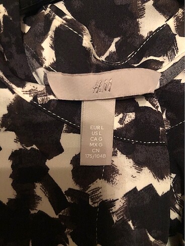 xl Beden siyah Renk H&M uzun gömlek elbise