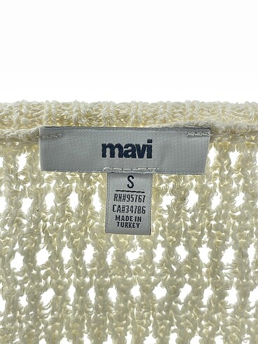 s Beden beyaz Renk Mavi Jeans Kazak / Triko %70 İndirimli.