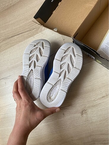 6 Yaş Beden mavi Renk Skechers çocuk ışıklı spor ayakkabı