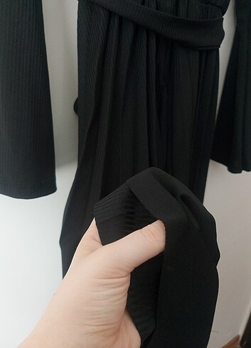 46 Beden TrendyolMilla Siyah Midi Elbise