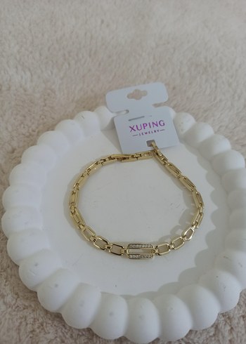 Beden Dikdörtgen taşlı Xuping bileklik