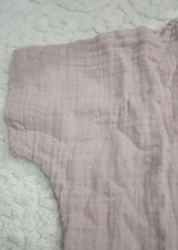 Kız Çocuk Bej Keten V Yakalı Gömlek - Görsel 2