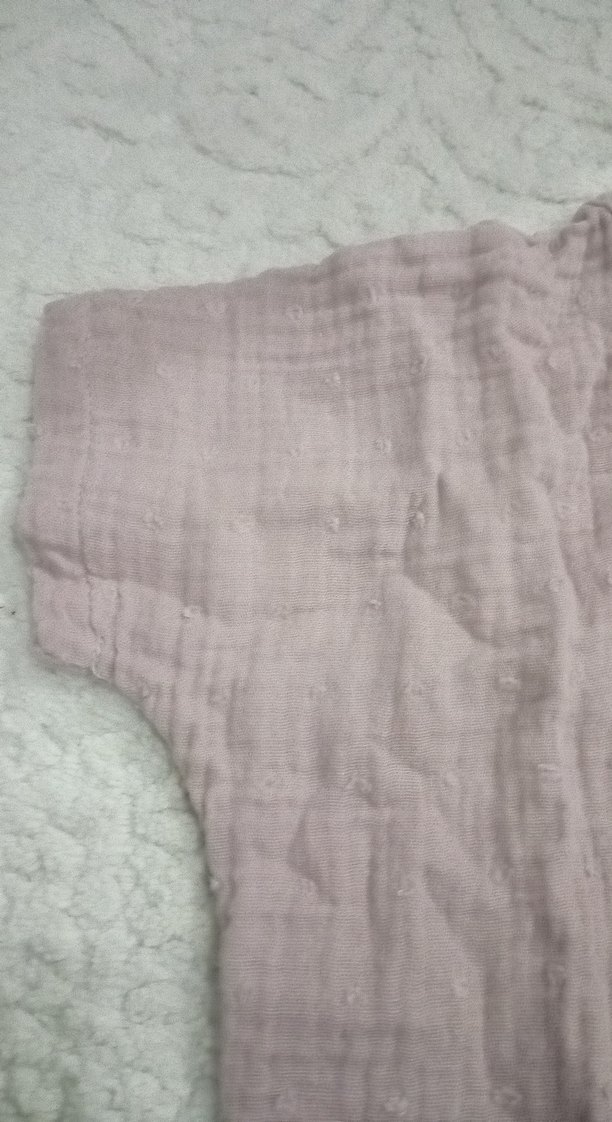 Kız Çocuk Bej Keten V Yakalı Gömlek - Görsel 2