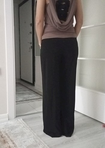 Kadın Siyah Rahat Kesim tulum - Görsel 3