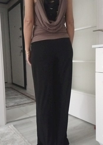 Kadın Siyah Rahat Kesim tulum - Görsel 8