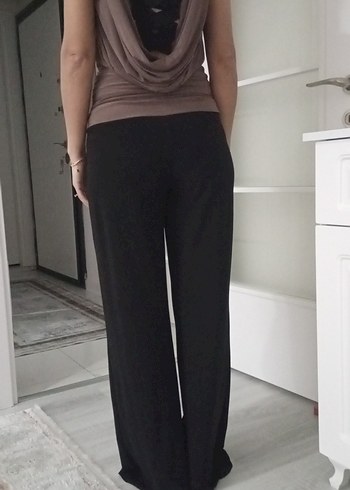 Kadın Siyah Rahat Kesim tulum - Görsel 10