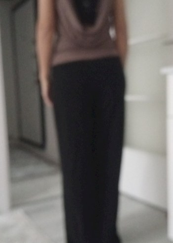 Kadın Siyah Rahat Kesim tulum - Görsel 9