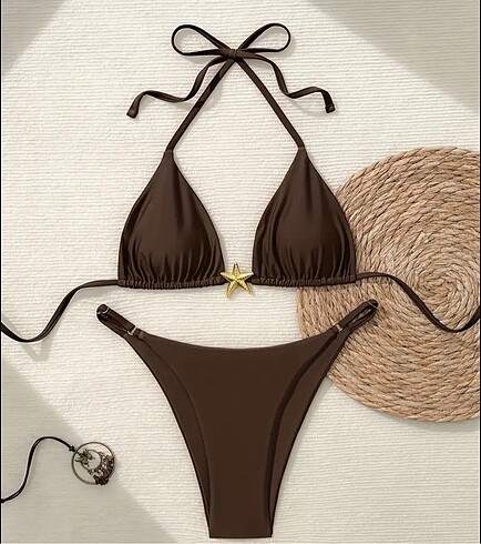 Yıldız Detaylı Brazilian Scrunch Bikini