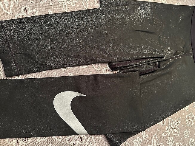 Nike Nike Performans Simli Siyah Tayt