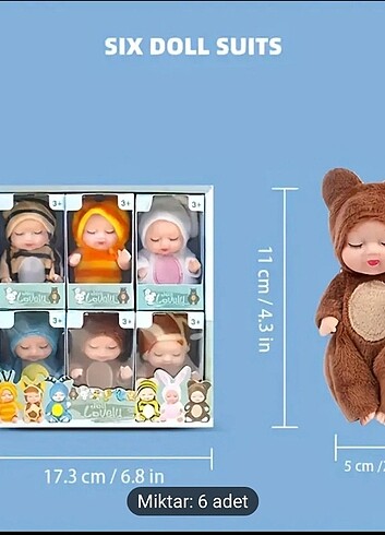 Mini reborn bebek seti