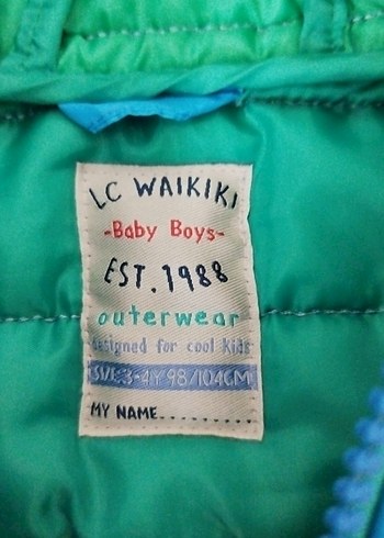 Kapüşonlu Erkek Çocuk Renkli Fermuarlı Mont - Görsel 2