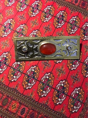 Broş ( akik taşlı)