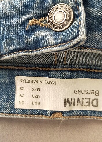 29 Beden Bershka Erkek kot pantolon 