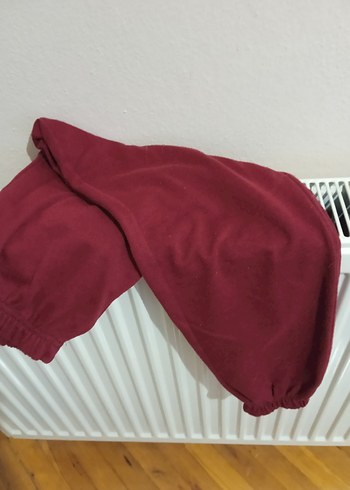 Bordo Kadın Spor Rahat Kesim Eşofman Altı - Görsel 6