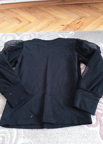 Siyah Dantel Detaylı Uzun Kollu Bluz - Görsel 4