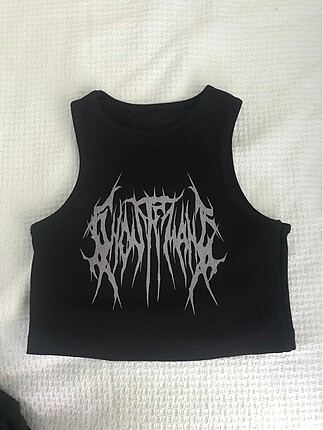 Siyah crop top