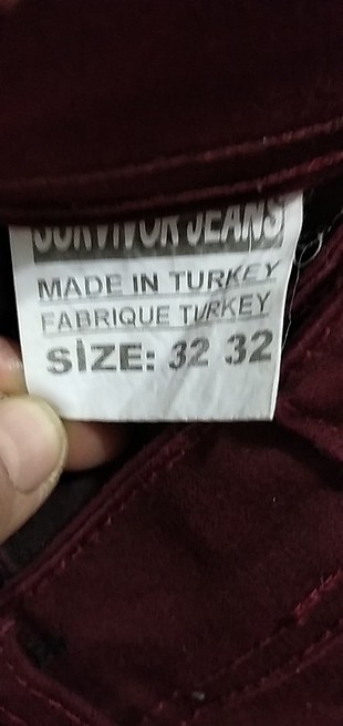 32 Beden bordo Renk Sıfır ürün