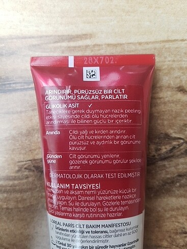  Beden Loreal paris revitalift yüz yıkama jeli 
