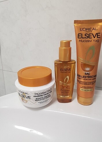 Loreal paris Elseve mucizevi yağ krem ve bakım yağı 